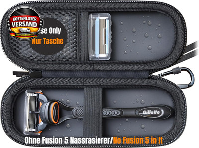 Wasserdichte Rasierer-Tasche kompatibel mit Fusion 5 Mach3 ProGlide für Reise un