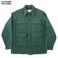 Vintage C.C. Filson Mackinaw Cruiser Wool Jacket 70s-80s USA Made Size 42