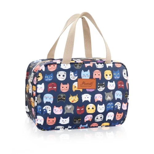 Toiletry Bag Hanging Waterproof Travel Cosmetic Pouch with Hook – Light Blue