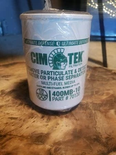 2 Pk- CimTek P# 70120 400MB-10 Fuel Dispenser Filter 10 micron Multi-Fuel Media 