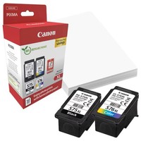 Canon PG-575XL Bk/ CL-576XL Color Druckkopf M. Tinte + 50 Bl. Fotopapier 10X15Cm
