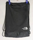 The North Face Black Denali Fleece Sack Pack Drawstring Bag Backpack Travel