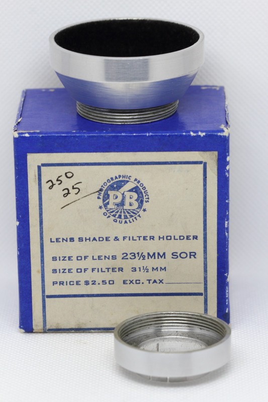 P.B. Combo  31.5mm Lens Shade / 23.5mm Slip-on Filter Holder