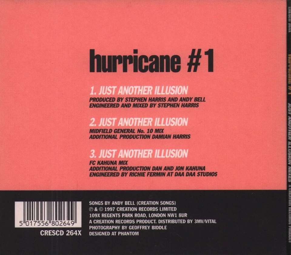 Hurricane #1 Just Another Illusion CD UK Creation 1997 Limitierte Mixe Digi Pack - Bild 2 von 2