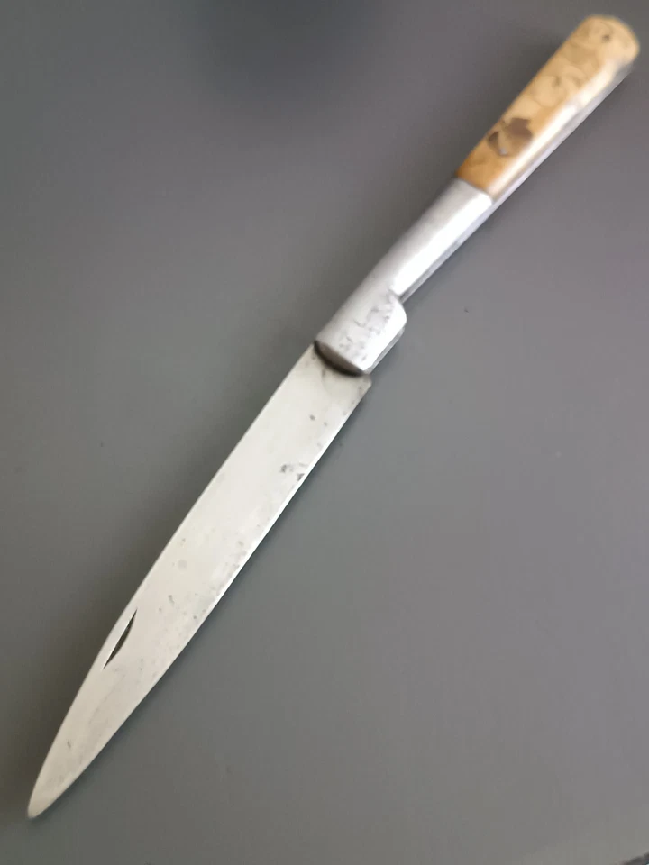 ANCIEN COUTEAU VENDETTA, THIERS, manche OS, XXème. - Photo 2/4