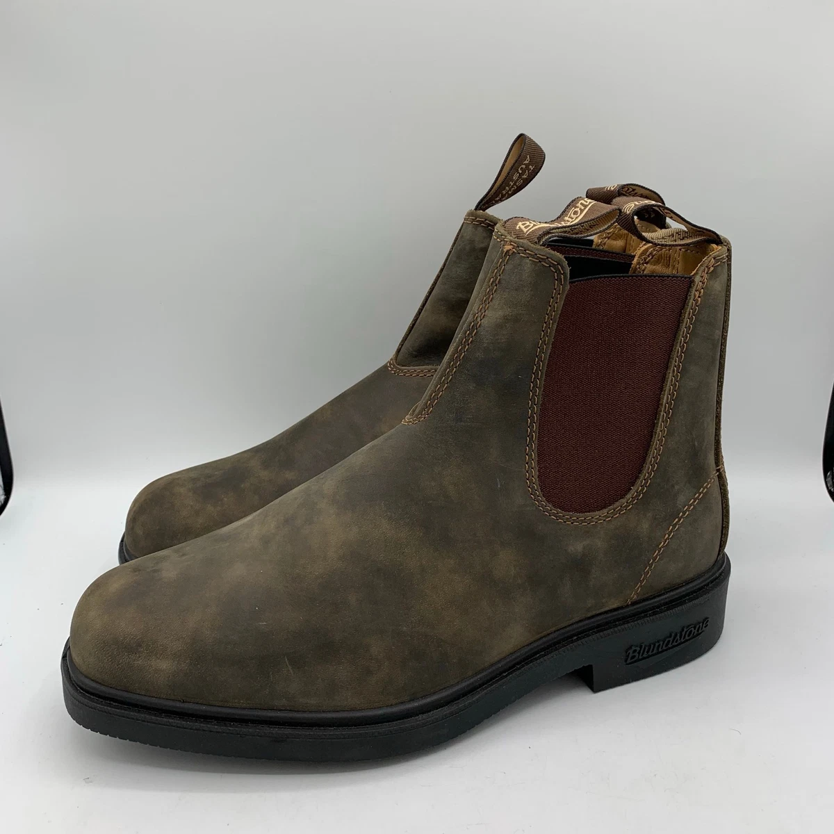 Blundstone Dress Chelsea Boots Mens 10.5 Brown Leather Slip On Heritage Gorpcore Blundstone Rustic Brown Dress Chelsea Boot – Ledbury main image 3