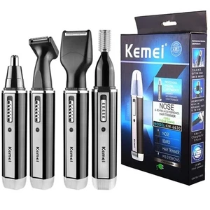 Kemei 4 Dans 1 Hommes Trimmer Rechargeable Perruque Nez d'oreille Kit de grooming