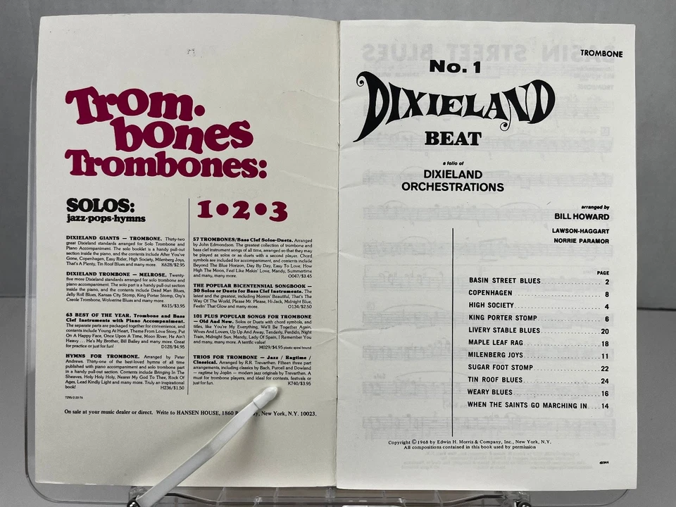 Dixieland Beat No. 1 Trombone Sheet Music Dixieland Jazz 24 Pages - Image 2 of 4