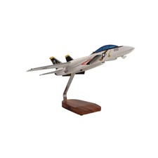 NEW Grumman F-14A Tomcat VF-84 Jolly Rogers Large Mahogany Model