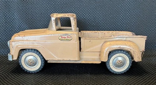 Tonka Vintage Pressed Steel Pickup Truck Toy Tan Collectible Vehicle