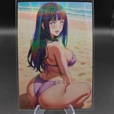 Hinata Hyuga Anime Waifu Card Doujin ACG Goddess Holo