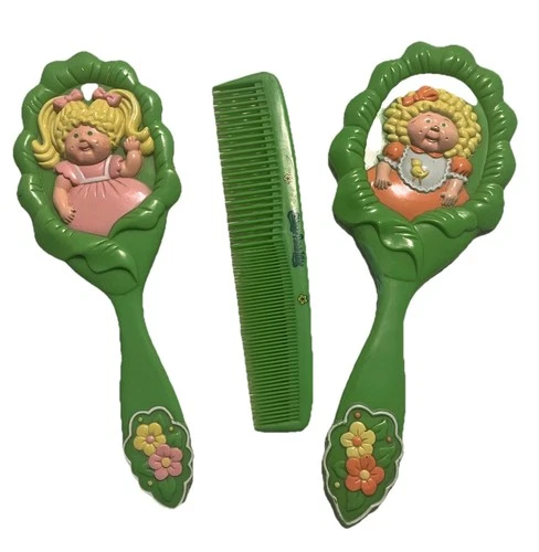 Vintage 1984 Cabbage Patch Kids Style Me Pretty brush, mirror & comb Set