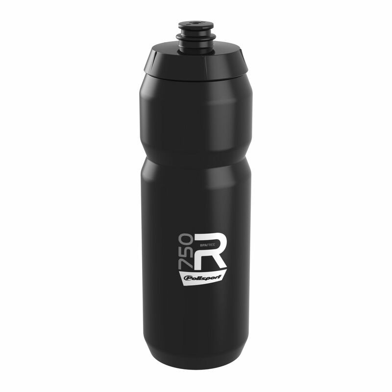 Tanica POLISPORT R750 nera con tappo a vite da 750 ml.