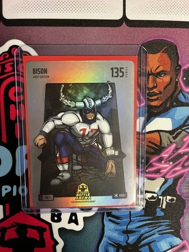 Bo Jackson Battle Arena Alpha Update - BISON - Steel Silver Battlefoil SBF-5