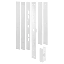 Jamb Repair and Reinforcement Kit, 59-1/2 In. Installed, Steel Construction, Whi