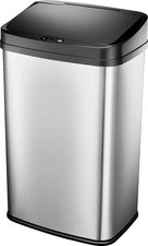 Insignia  - 13 Gal. Automatic Trash Can - Stainless Steel NEW 