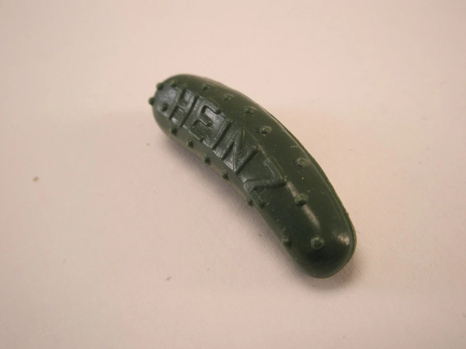 Prendedor de solapa vintage publicidad en pepinillo verde HEINZ ketchup catsup foodie p31 Foto 4 de 4