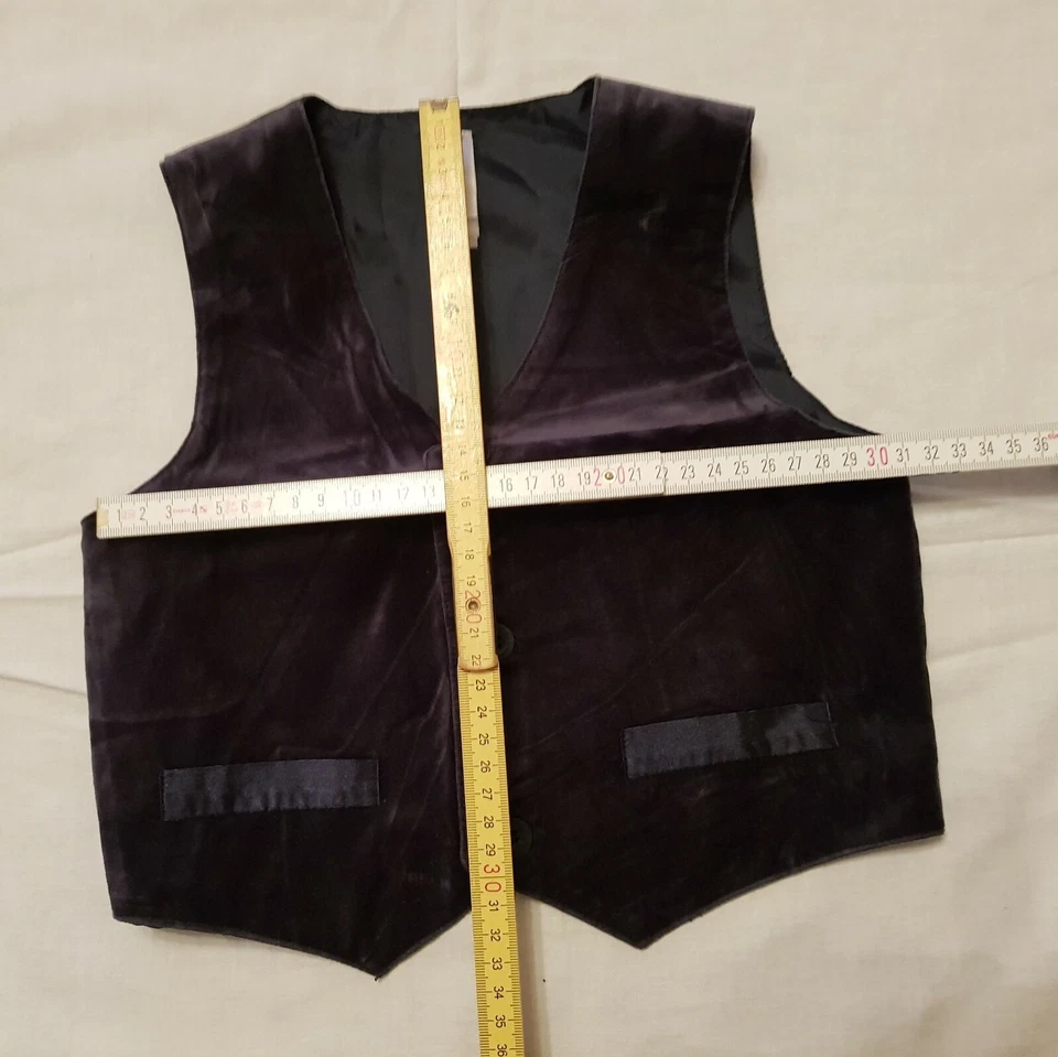 BABYCLUB von C&A, Fliege, Weste und Hose, Samt, schwarz, Größe 92, gebraucht - Bild 4 von 4