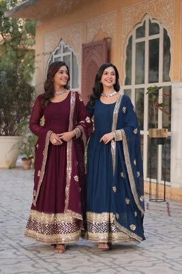 Neu Indian Salwar Kameez Bollywood Pakistaner Partykleidung Kleid Designer - Bild 1 von 3