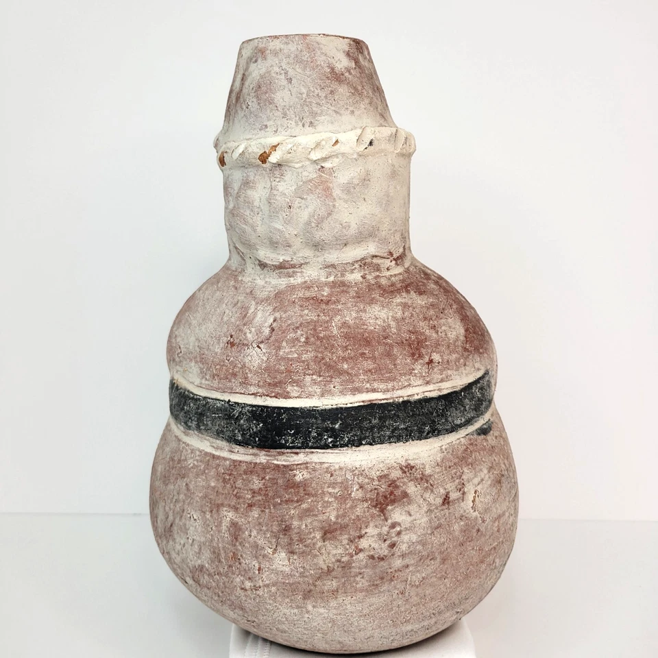 Candelabro de Navidad vintage terracota Santa Claus Chiminea 13" RARO Foto 3 de 4