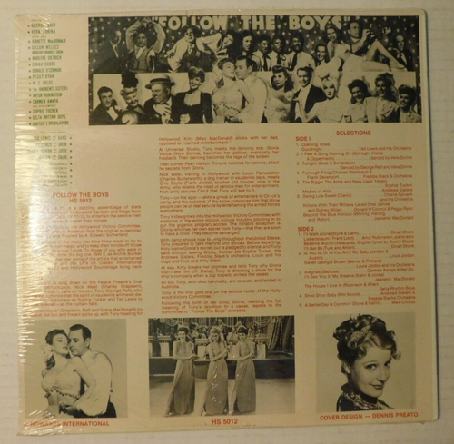 SEALED LP Original Soundtrack Various Artists "Follow the Boys" HS 5012 - Picture 2 of 2