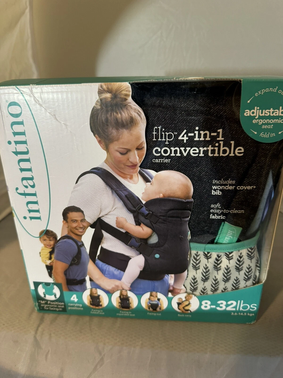 Infantino Flip 4-in-1 Convertible Carrier - Black