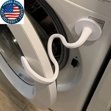 Soporte y tope para puerta de lavadora de carga frontal: soporte magnético