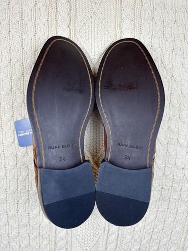 Scarpe Nunn Bush da uomo nuove con scatola - Nelson Cognac Oxford in pelle taglia 9,5 M - Foto 7 di 7
