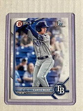 2022 Bowman #BP-10- CURTIS MEAD 1st Bowman Rookie RC Card.