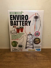Enviro Battery Kit Green Science Use Natural Materials 4M Kids Labs New & Sealed