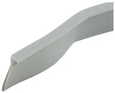 Prime-Line T 8681 Storm Door Sweep, V-Shape, Gray Vinyl, 1/8 x 1/2 x 37 In. -