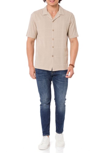 Redbridge Herren Hemd kurzarm Hemden Sommer Freizeithemd Reguar Fit gestreift - Picture 41 of 41