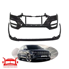 Primed Front Lower Upper Bumper Cover Fascia Fits 2019 2020 2021 Hyundai Tucson