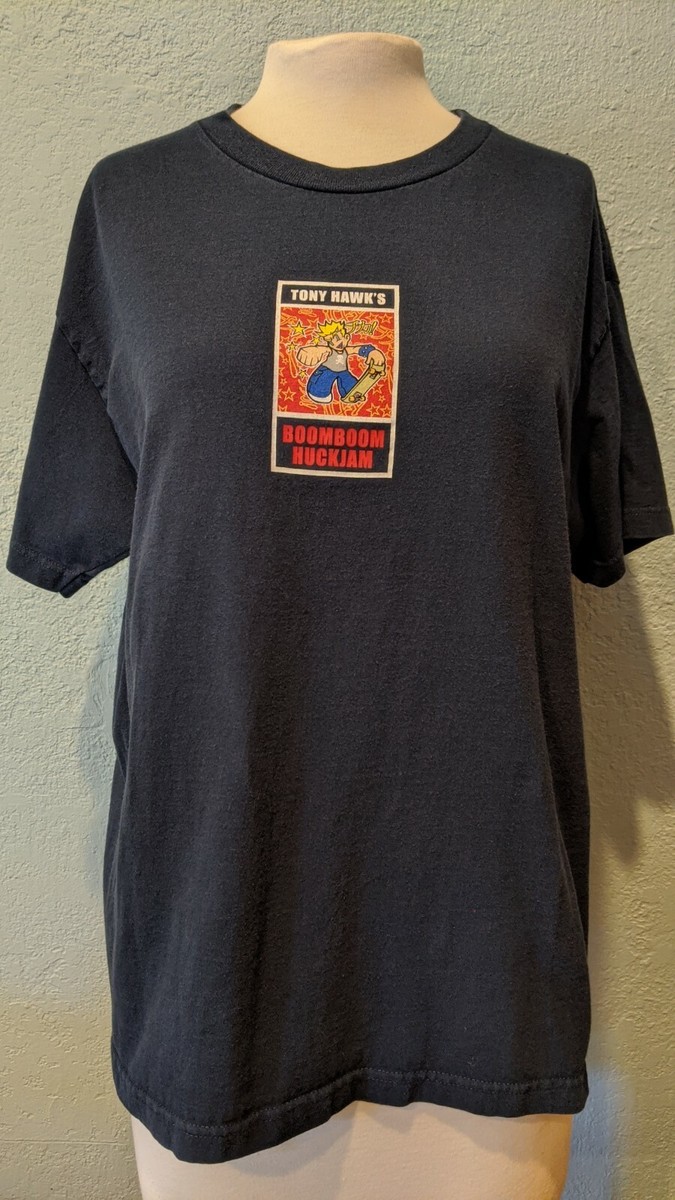 Tony Hawk's 2002 BoomBoom Huckjam tour t shirt size large | eBay