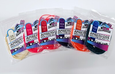 IAN'S SCHWIMMER AMBERCORE HOHLEL ELASTISCH IN 6 KLASSEN UND 5 LÄNGEN - RUTENANGELN