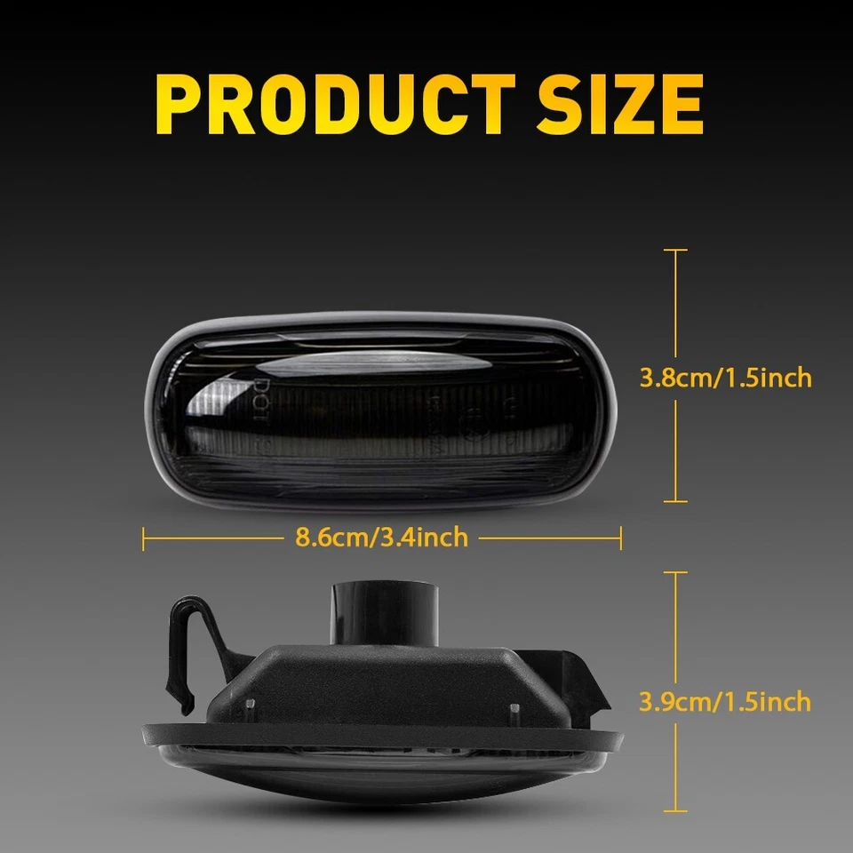 Luz de esquina LED roja ámbar 4 piezas para Dodge RAM 2500/3500HD 2003-2009 Foto 3 de 4