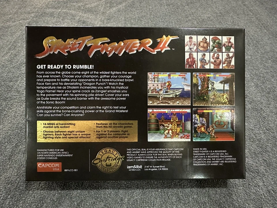 STREET FIGHTER II 30th Anniversary Edition iam8bit LTD ED (Super Nintendo/SNES) - Image 2 of 3