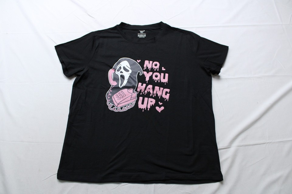 Shein Women's Plus EZwear Cartoon & Slogan Print T-Shirt WR4 Black Size 0XL 