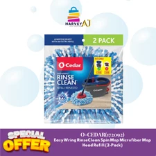 O-Cedar EasyWring Rinse Clean Refill Mop- 2 Mops