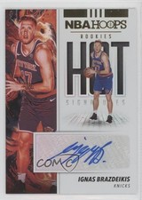 2019 Panini NBA Hoops Hot Signatures Rookies Ignas Brazdeikis #HR-IBZ Auto 10k8