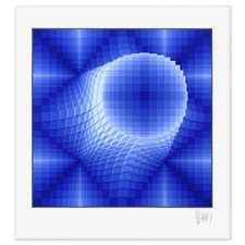 Yvaral, "Forme Ronde" Limited Edition Serigraph, Numbered and Hand Signed with L