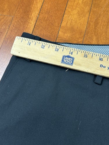 New Chaps Feldman Pants Mens 40x30 Performance Wrinkle Free Stretch Black Office - Picture 6 of 9