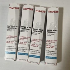 Thayers Rapid Acne Treatment 10% Sulfur Lot Of 4 Exp 11/26  NOS .68 Fl Oz Each