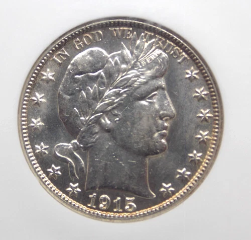 1915 "D" Barber SILVER Half Dollar 50c NGC AU58 #005 About Uncirculated ECC&C