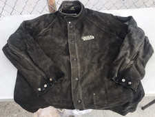 Lincoln K2987 Shadow Grain Leather Sleeved Welders Welding Jacket XL + 2 Free