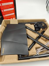 TENDA AX3000 DUAL BAND GIGABIT WIFI 6 ROUTER WiFi Router/Extender - BLACK  Used