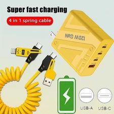 120W Fast Charging Block Type C Wall Charger For iPhone 17 Pro Max 16 15 14 13 8