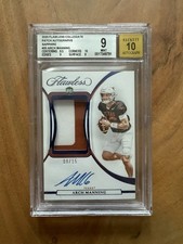 ARCH MANNING Panini Flawless 2 Color Patch Auto /15 1st Year Rookie RC