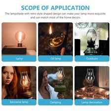 Oil Lamp Glass Chimney Replacement Clear Shade for Kerosene Lamp