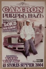 CAM'RON Purple Haze Poster 2005 11x17 Dipset Diplomats Rocafella